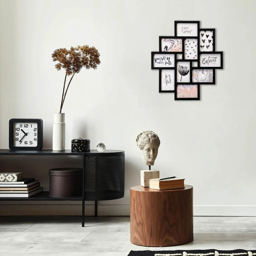 Fotorámik EVITA 10 fotografií čierny