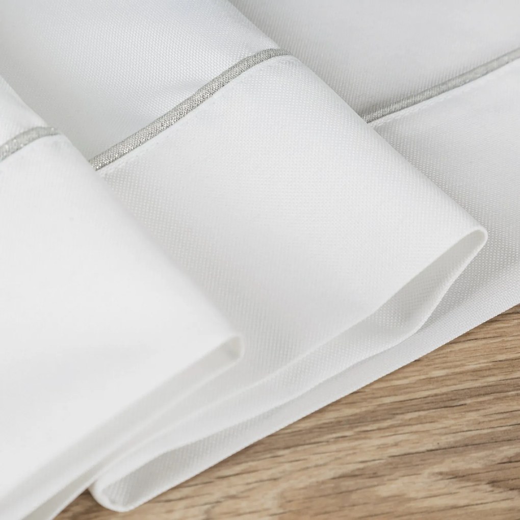 OBRUS MADELE 40X140 CM BIELY