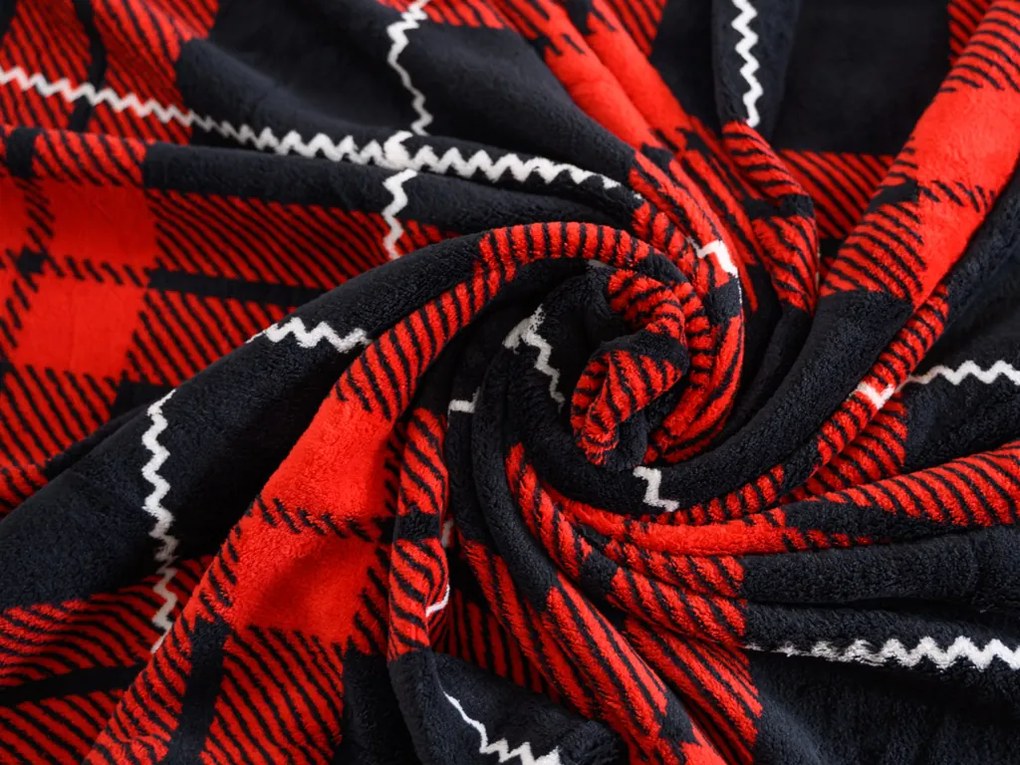 Obliečky mikroplyš ALBURY červené Rozmer obliečky: 70 x 90 cm | 140 x 220 cm