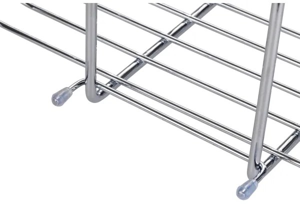 WENKO 23499100 - Sprchová polička MILO 25x36 cm nerezová/strieborná/priehľadná