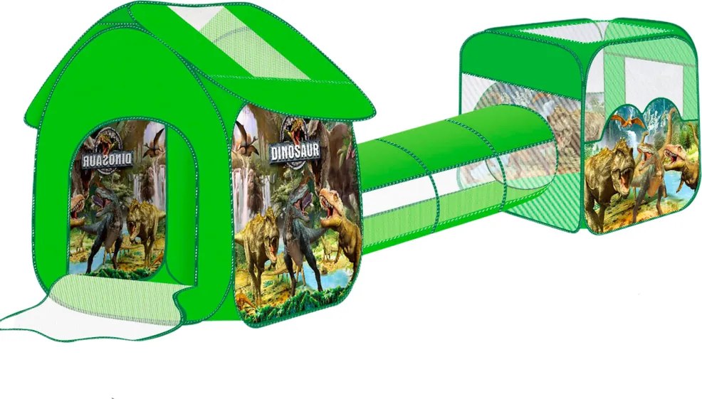 LEAN Toys Detské ihrisko 3v1 stan iglu bazén dinosaury