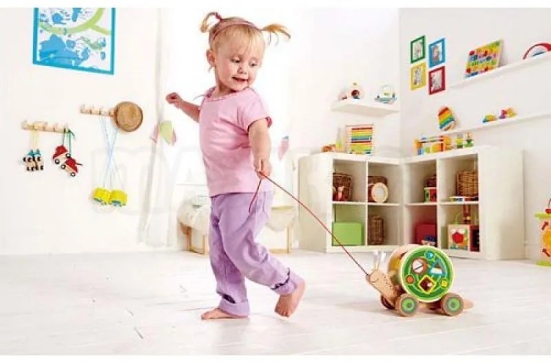 Ťahačka slimák s vkladacími geometrickými tvarmi