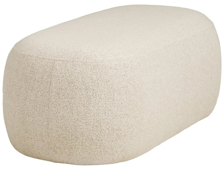 Béžová lavica z textílie buklé Blossomville – House Nordic