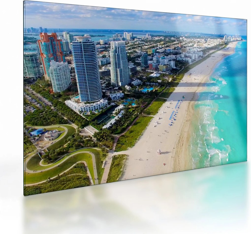 Sklenený obraz - Miami, Florida (70x50 cm)