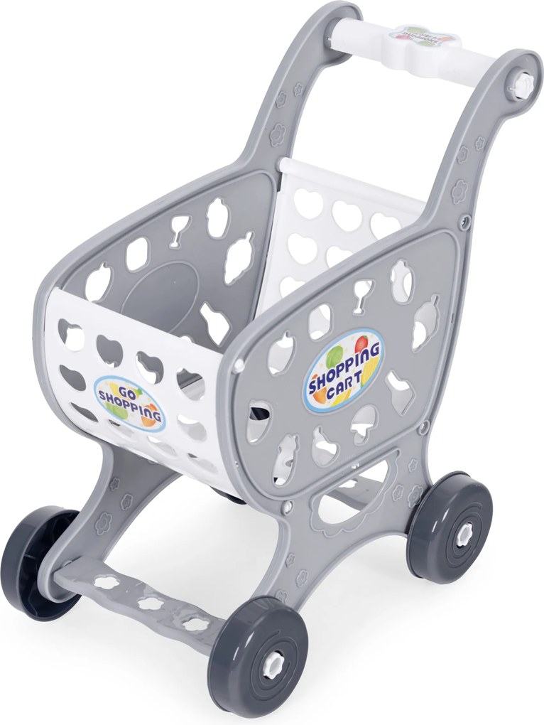 Detský nákupný vozík hračka so 18 doplnkami – supermarket/kuchyňa, pre deti 3+