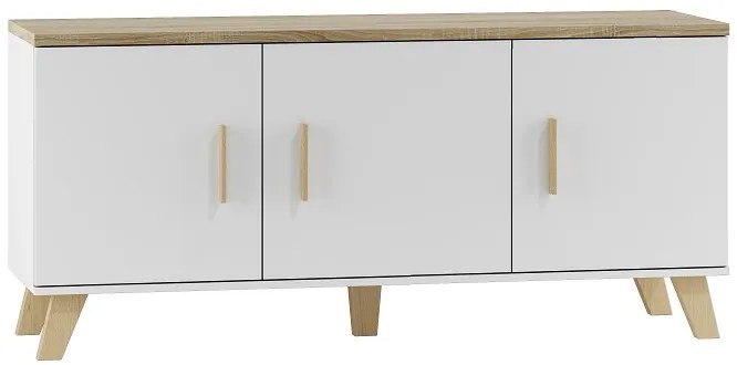 Cama Biela komoda Lotus 3D