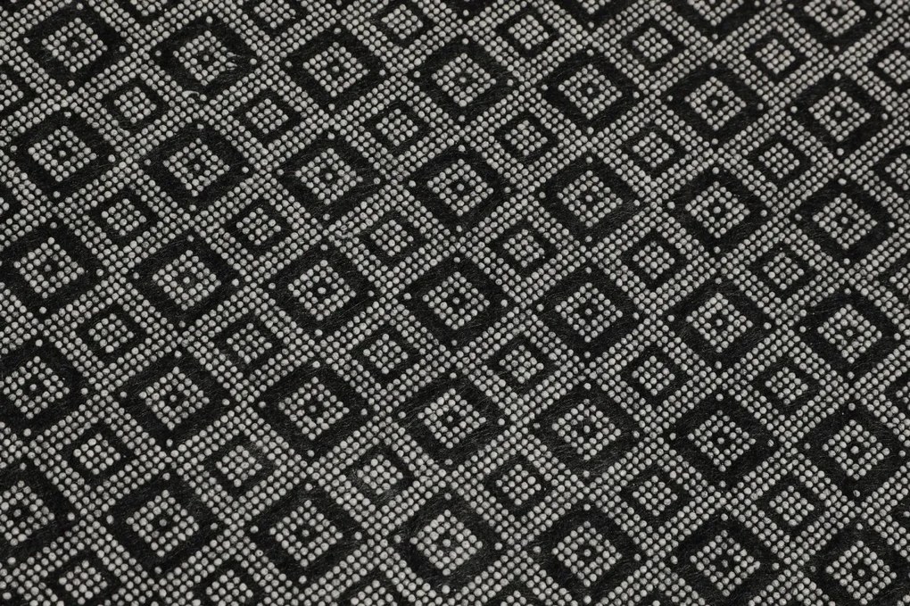 Kúpeľňová predložka Mramorová DJT 80x120 čierna/biela