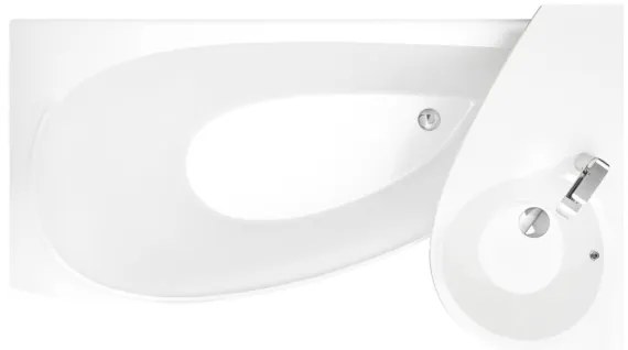 Ravak XJ1L1100000 - Závesné umývadlo AVOCADO 85x45 cm liaty mramor/biela