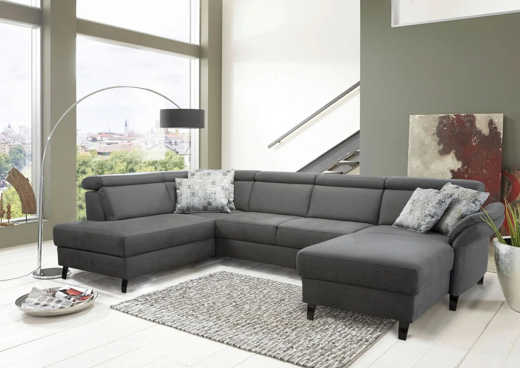 XXXLutz SEDACIA SÚPRAVA, textil, antracitová Sit & More - Sedačky - 000144005218
