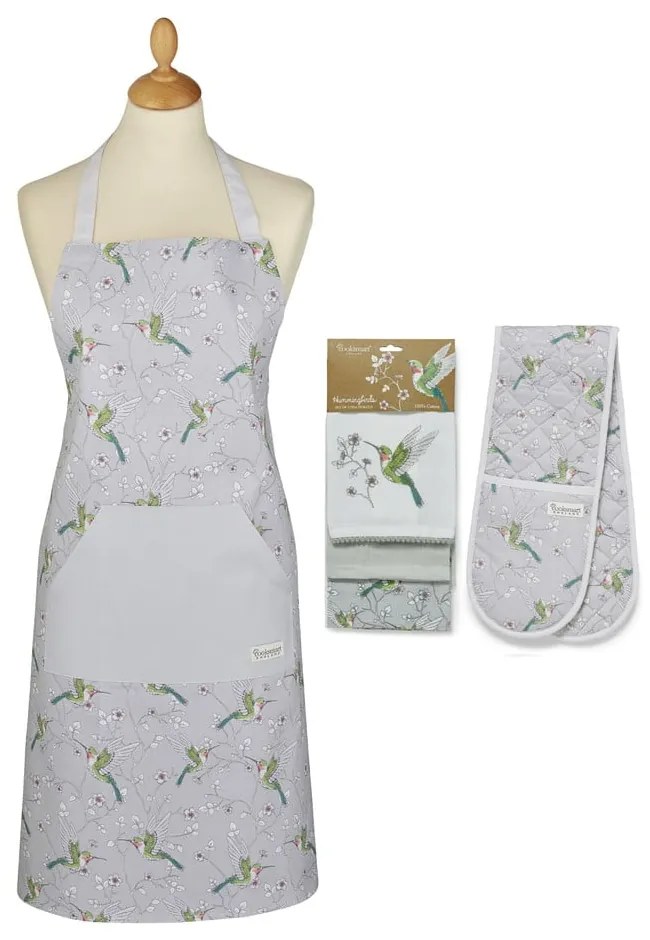 Utierky, zástera a chňapka v súprave 5 ks Hummingbirds – Cooksmart ®