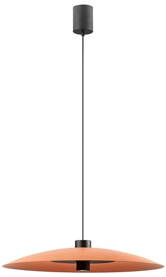 Redo 01-3020-LED Závesný luster na lanku LARS LED/14W/230V+LED/10W Ø60 cm CRI90 oranžový