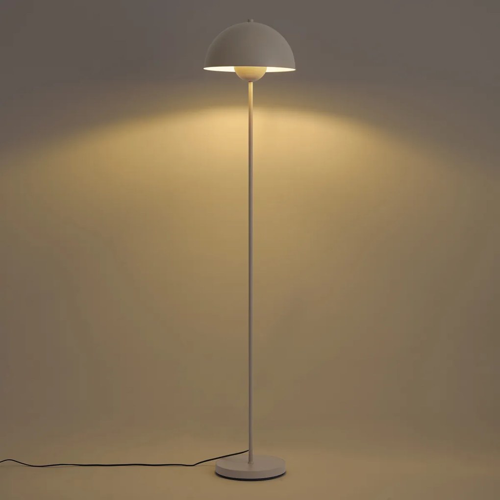 Retro stojaca lampa béžová 160cm - Magnax