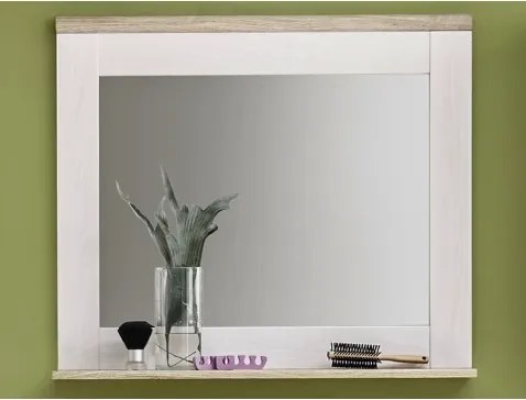 Zrkadlo s policou Romance, smrekovec/dub%