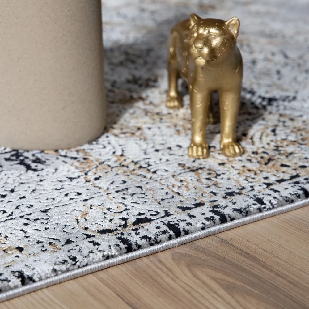 Obsession, AKCIA: 160x230 cm Kusový koberec My Jewel of Obsession 952 grey, žltá, chodba / predsieň