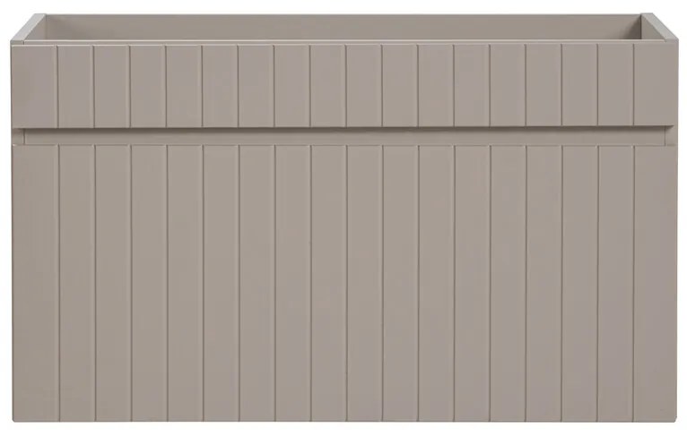 Závěsná skříňka Iconic I s deskou a umyvadlem 80 cm kašmír/dub coast evoke