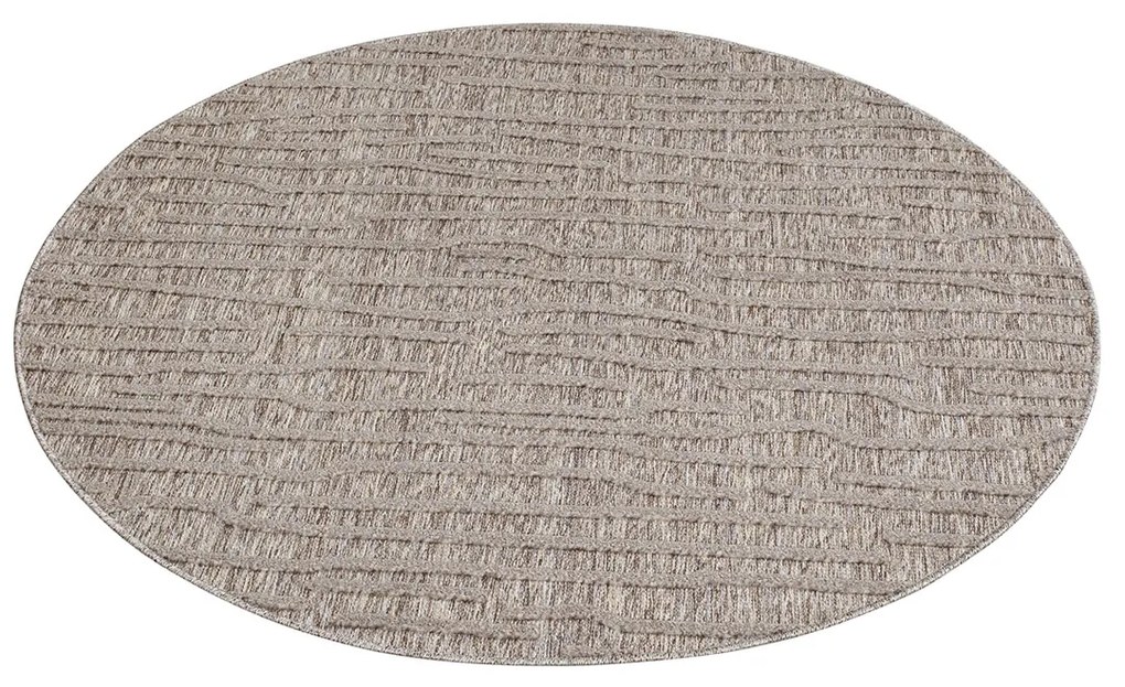 Dekorstudio Okrúhly terasový koberec SANTORINI - 450 hnedý Priemer koberca: 120cm