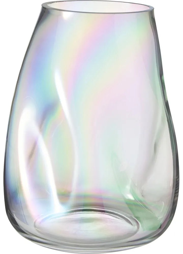 Irisovaná fúkaná sklenená váza Westwing Collection Rainbow, výška 26 cm
