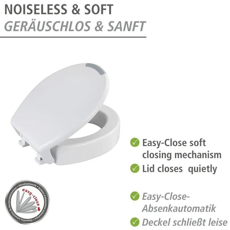 Biele WC sedadlo Wenko Secura Comfort