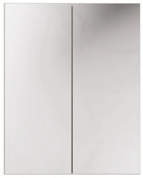 Horná kúpeľňová skrinka Bella Cashmere so zrkadlom 2D 60 cm kašmír