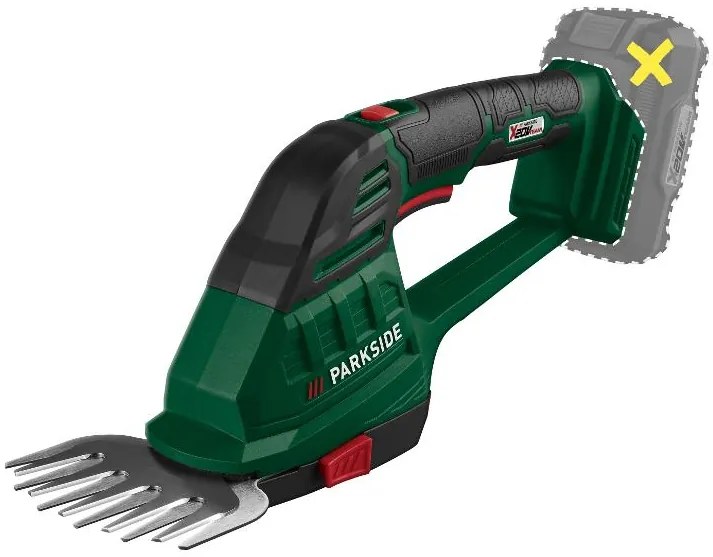 Parkside® Aku nožnice na trávnik a živý plot 20 V Pags 20-Li A1 – bez akumulátora (100386711)