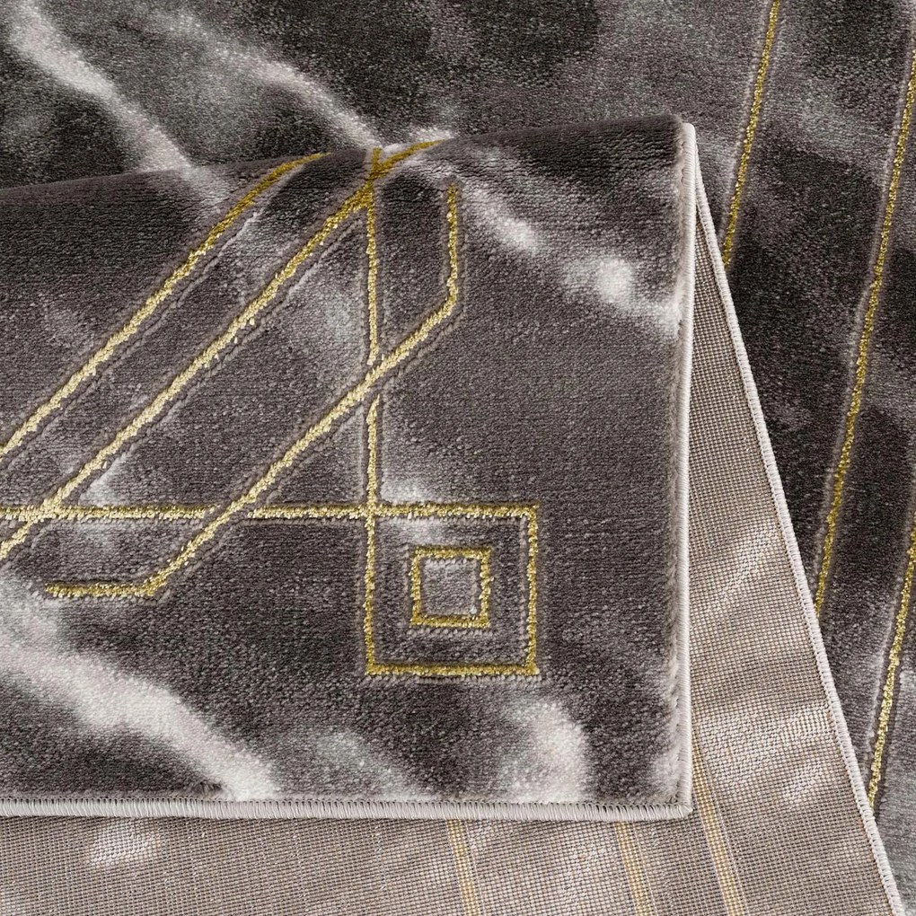 Dekorstudio Moderný koberec NOA - vzor 9297 čierny Rozmer koberca: 120x170cm