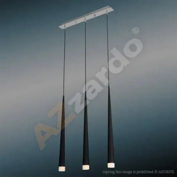 Minimalistické svietidlo Stylo 3 čierne