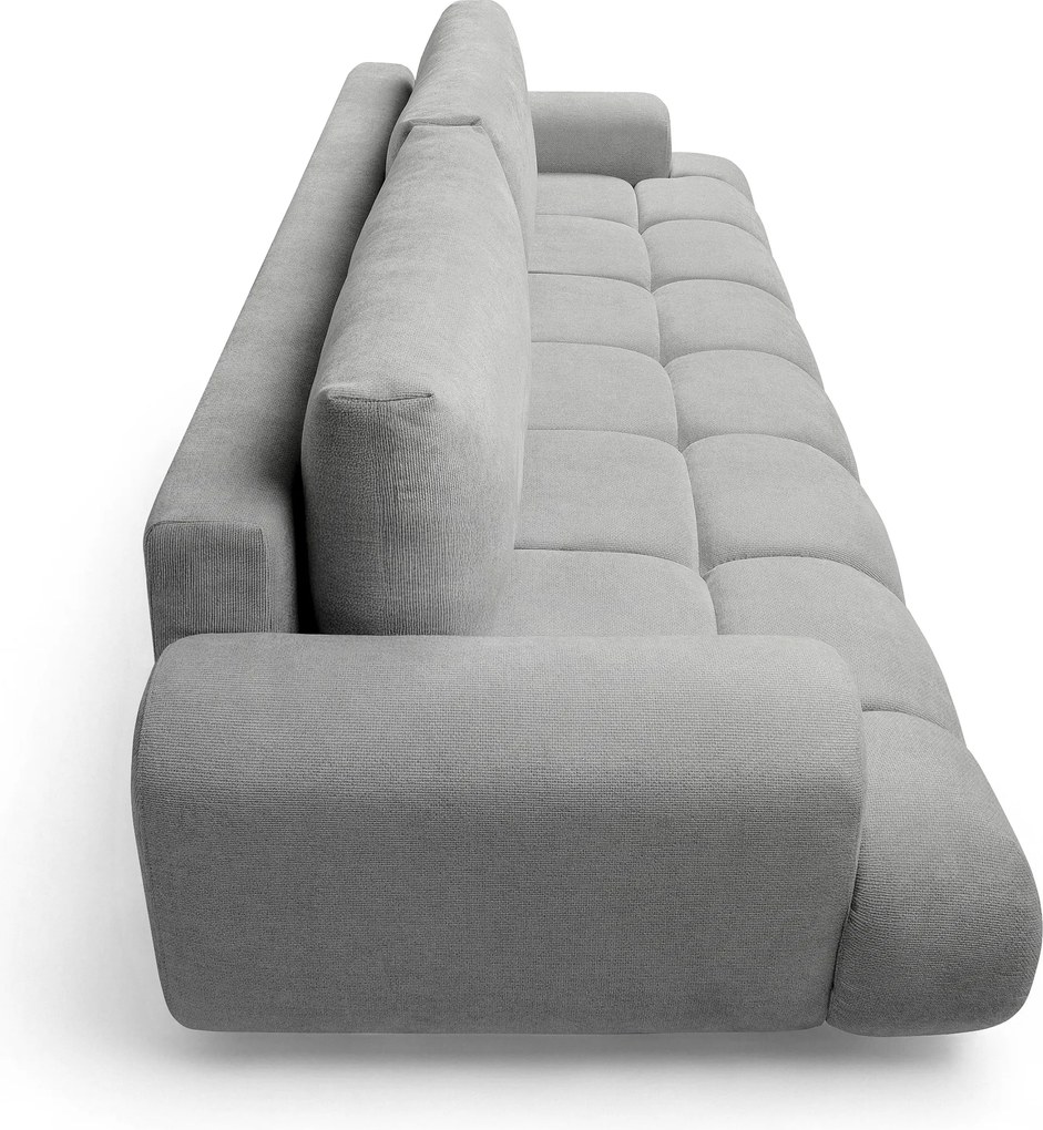 Rozkladacia pohovka Lutario - sivá hydrofóbna pletenina Venice 2023