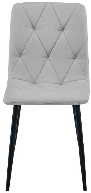 Jedálenská stolička LIBRA svetlosivá / čierne nohy