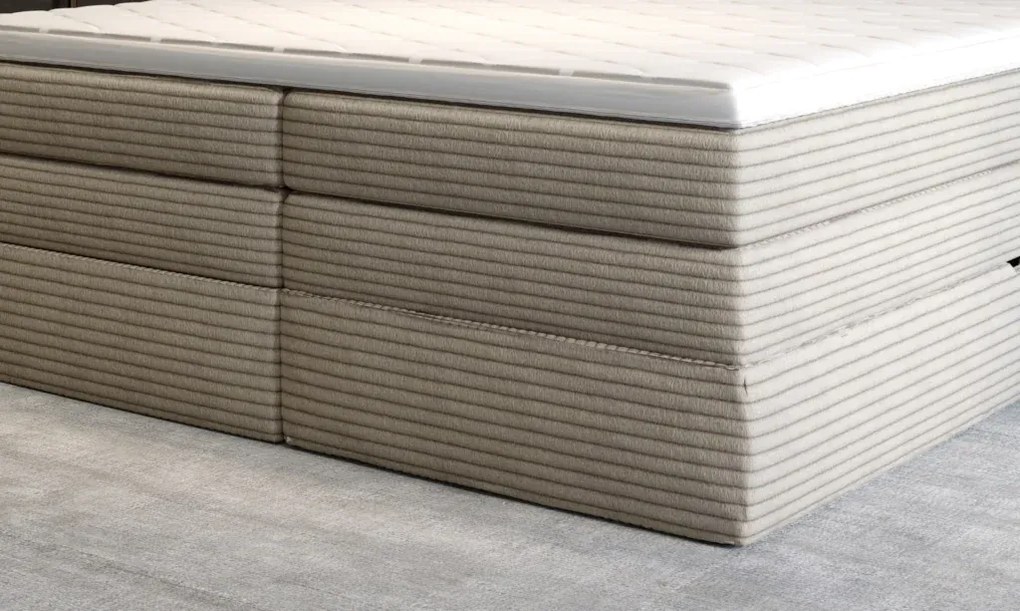 Boxspring posteľ HERMES Šírka postele: 180x200cm, Cenová skupina látky: platinum 4cs