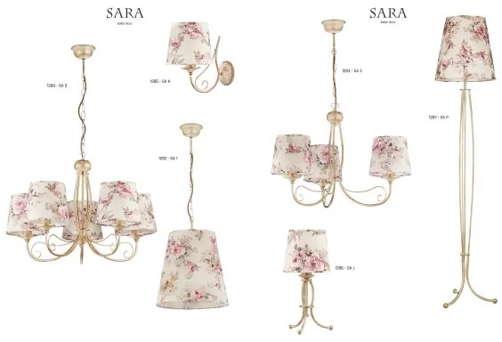 JUPITER 1282-SA1 - Závesné svietidlo SARA 1xE27/60W