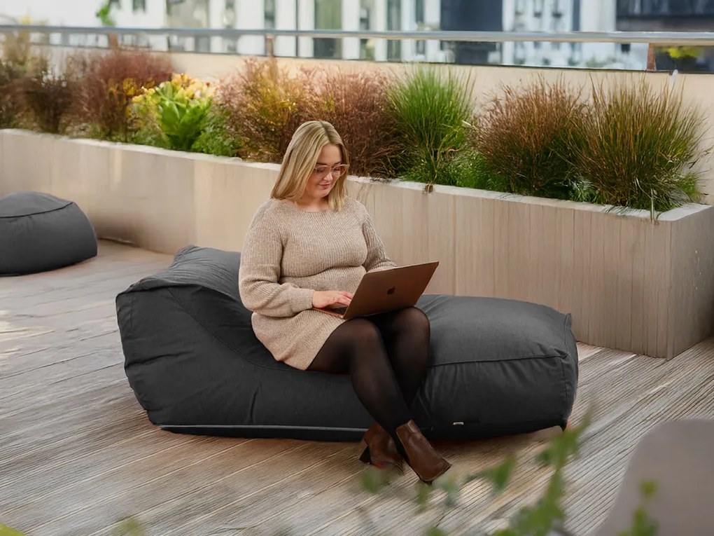 AKCE Sedací vak / lehátko COSYBAG 160x90cm, tmavě šedá II.jakost