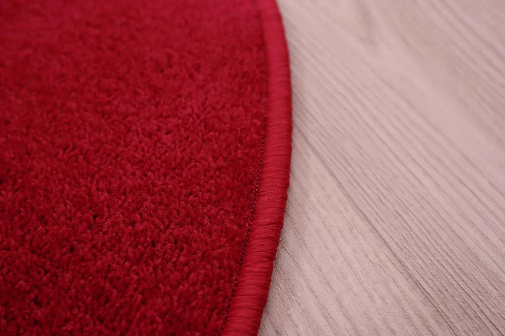 Vopi koberce Kusový koberec Eton červený ovál - 50x80 cm