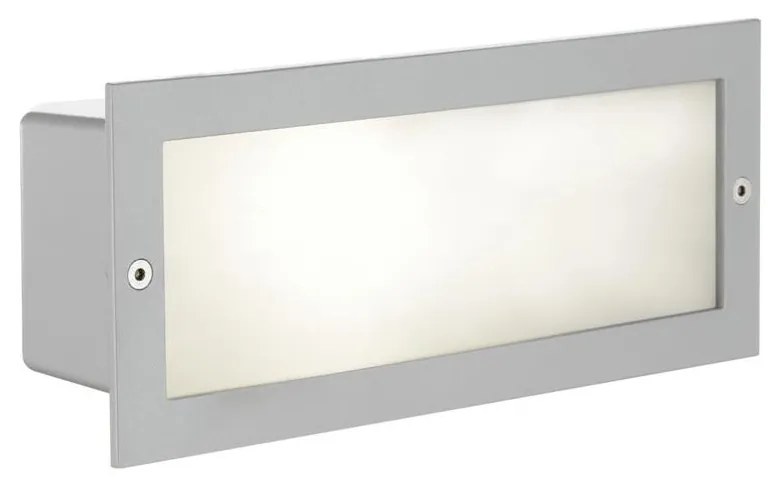 Eglo 88008 - Vonkajšie zápustné svietidlo ZIMBA 1xE27/60W strieborná/biela IP44 EG88008