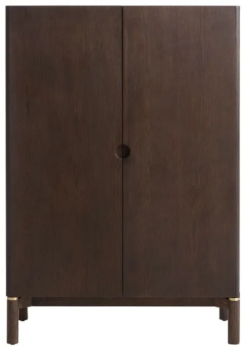 Dizajnová skrinka Takayoshi 130 cm tmavohnedá