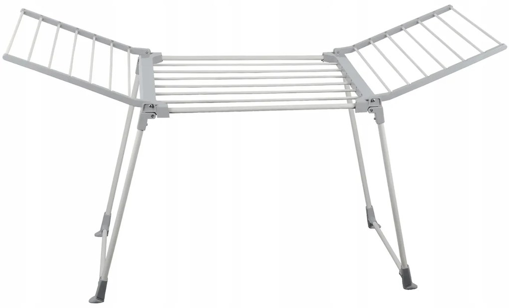 Erga Model 205, stabilný rozkladací sušiak na bielizeň 170x61x97 cm, biela-šedá, ERG-SEP-1251SSM205WHI