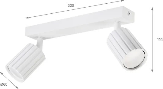 Brilagi - Bodové svietidlo CRISPINA 2xGU10/10W/230V biela