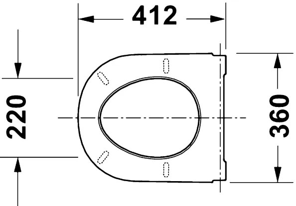 Duravit 28310000 - WC sedátko D-CODE 37,4x42 cm biela