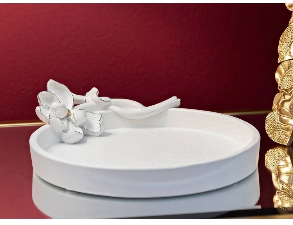 Dekoračná tácka z polyresinu ø 21 cm Magnolia – Mauro Ferretti