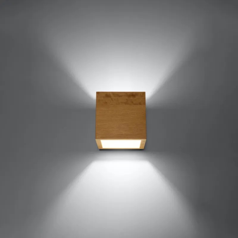 QUAD Nástenné svetlo, drevo SL.0491 - Sollux