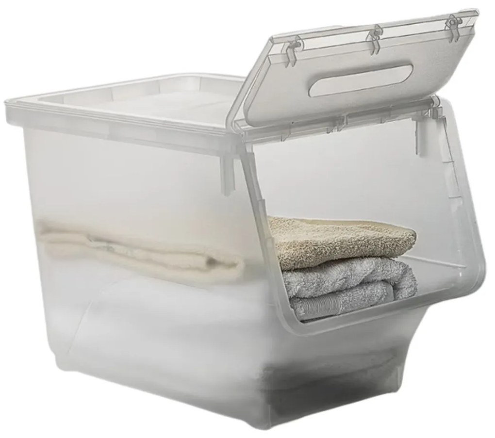 5Five® Úložný box ALL IN BOX s deleným vekom, 24l - 28,5 x 45,5 x 31 cm