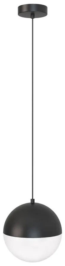 Čierne závesné svietidlo SULION Eclipse, výška 150 cm