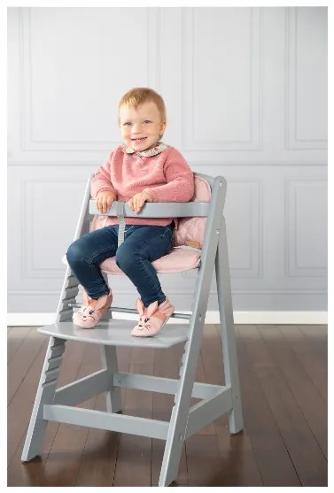 roba Detská drevená vysoká jedálenská stolička Sit Up (sivá)  (100306933)