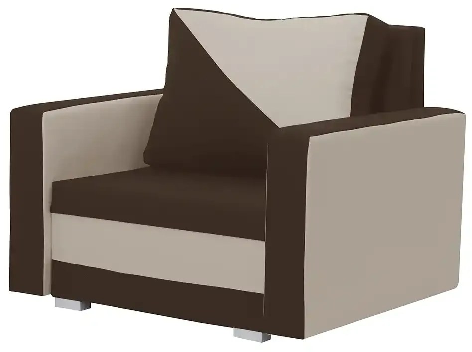 Kreslo ASTRA3 s funkciou spania Tmavohnedá/béžová