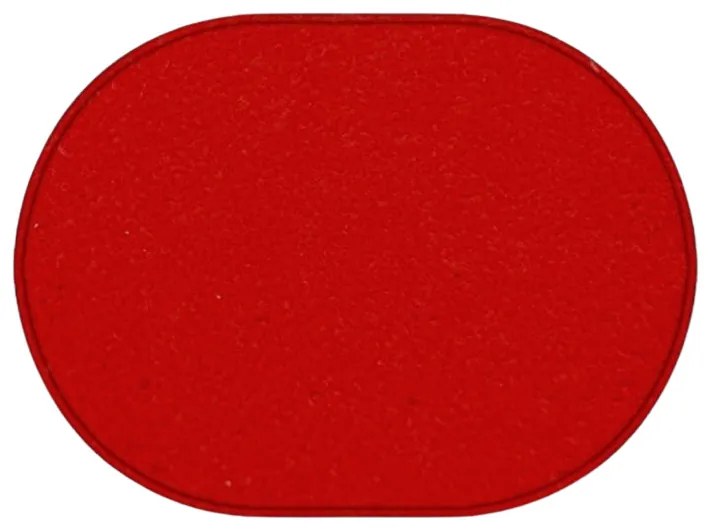 Kusový koberec Eton červený ovál, 57x120, červená, kuchyňa, Vopi