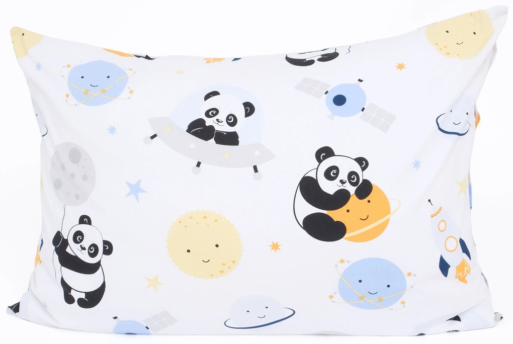 Bavlnená obliečka na vankúš Renforcé 40 × 60 cm – Vesmírna panda