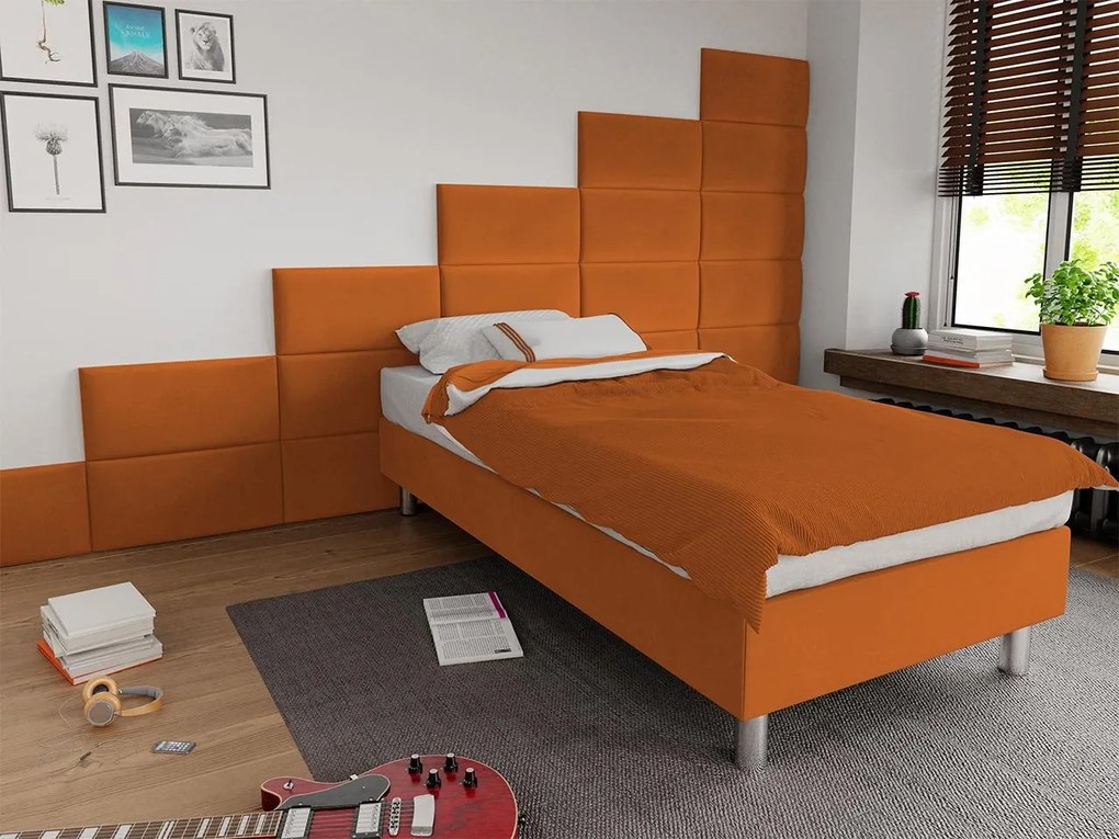 Čalúnená jednolôžková posteľ Estelle B, Dostupné poťahy: Manila 35, Rozmer postele: 120x200