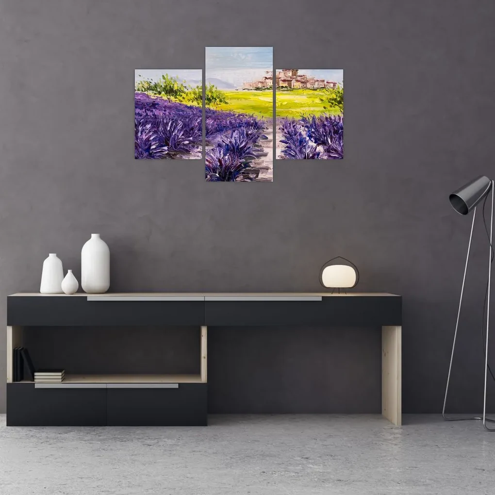 Obraz - Provance, Francúzsko, olejomaľba (90x60 cm)