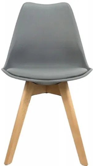 TRENDIE Jedálenská stolička SCANDI tmavo sivá - škandinávsky štýl