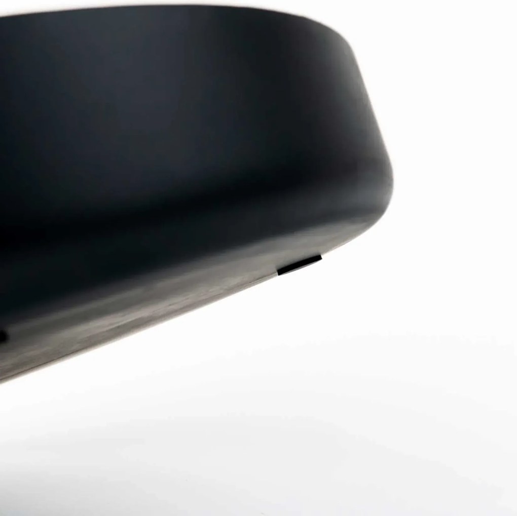 Dekoračná miska ORYVEN, sklolaminát, priemer 40 cm, antracit