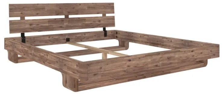 furniture-nabytek.cz - Masívna posteľ Madras z brúseného akácie, prírodná – 180x200 cm